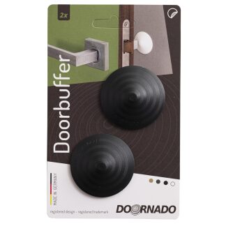 Doornado mini Deurbuffer Graphite (Zwart) 2 stuks